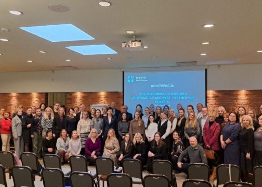 Pasaulio supratimo apie antimikrobinį atsparumą savaitė paminėta nacionaline konferencija „Antimikrobinio atsparumo valdymas: atsakomybė, partnerystė, pokyčiai“