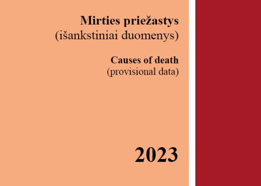 Pristatome leidinį „Mirties priežastys 2023 (išankstiniai duomenys)“