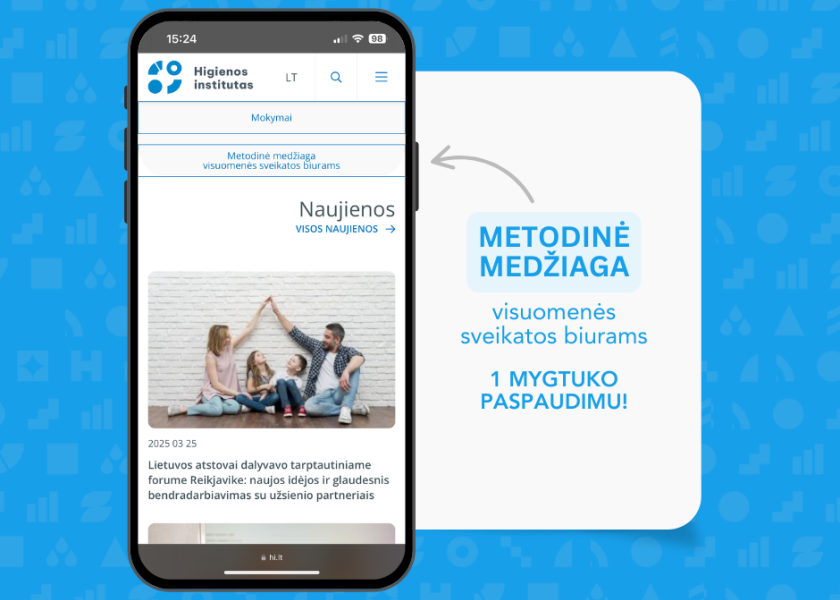 Nuo šiol metodinė informacija visuomenės sveikatos biurams bus pasiekiama vienu mygtuko paspaudimu