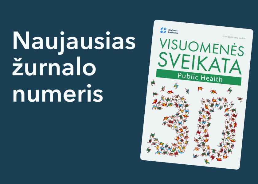 Naujame žurnalo „Visuomenės sveikata“ numeryje – platus visuomenės sveikatos tyrimų laukas